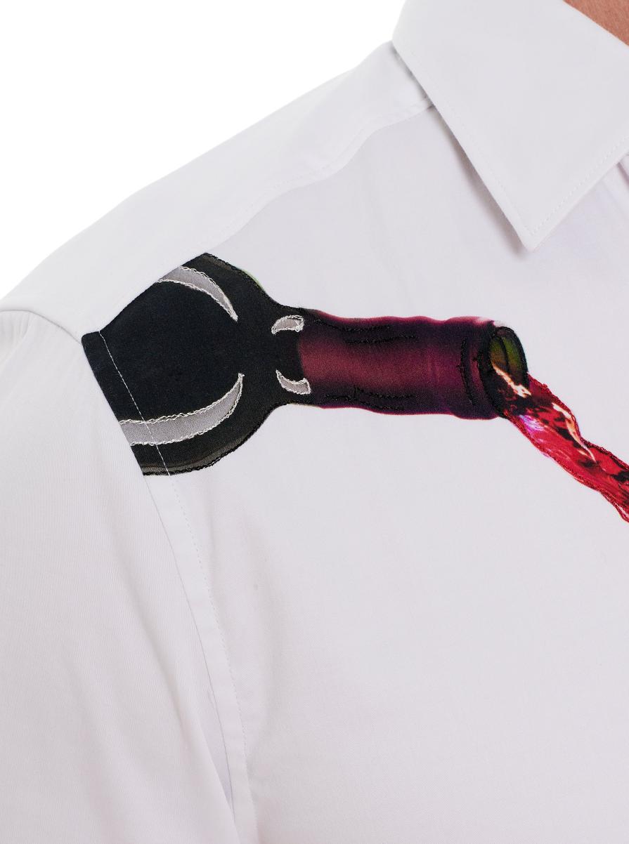 Button Down Shirts Men Pinot Noir 2 Long Sleeve Button Down Shirt Exquisite White Robert Graham - 2