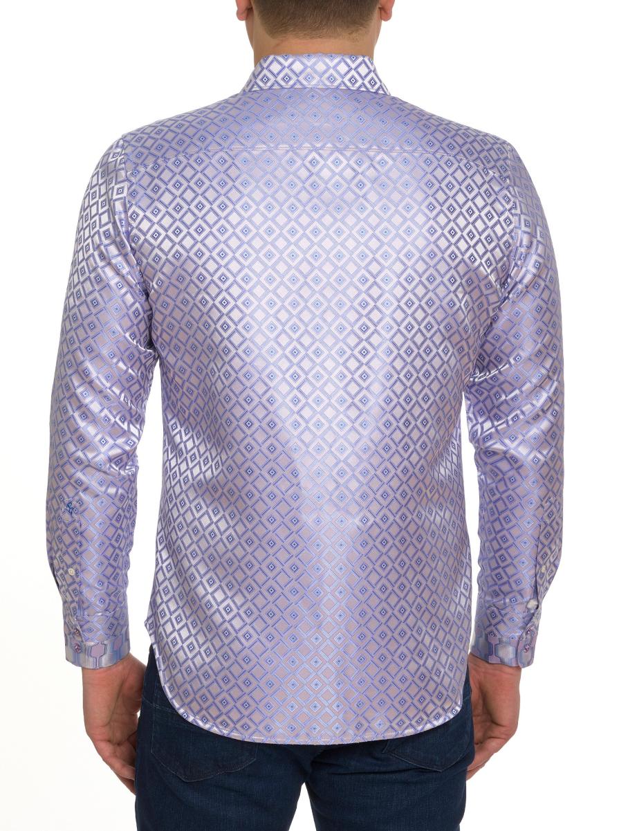 Trendy Men Button Down Shirts Purple Limited Edition Entrepreneur Long Sleeve Button Down Shirt Robert Graham - 2