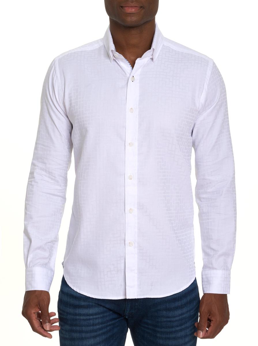 Men Store White Robert Graham Amory Long Sleeve Button Down Shirt Button Down Shirts