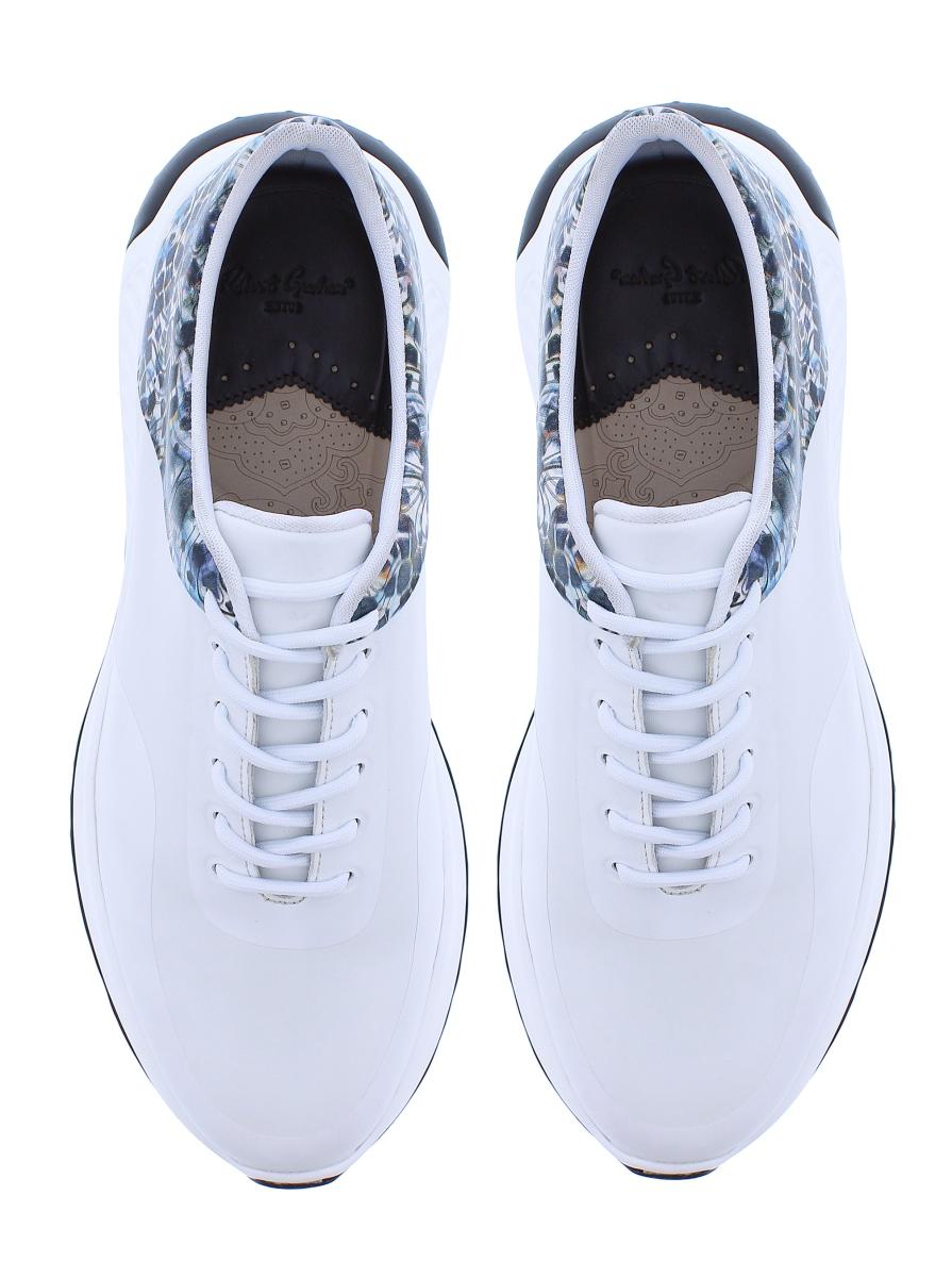 Men Flatonia Golf Shoe Flexible Robert Graham Shoes White - 1