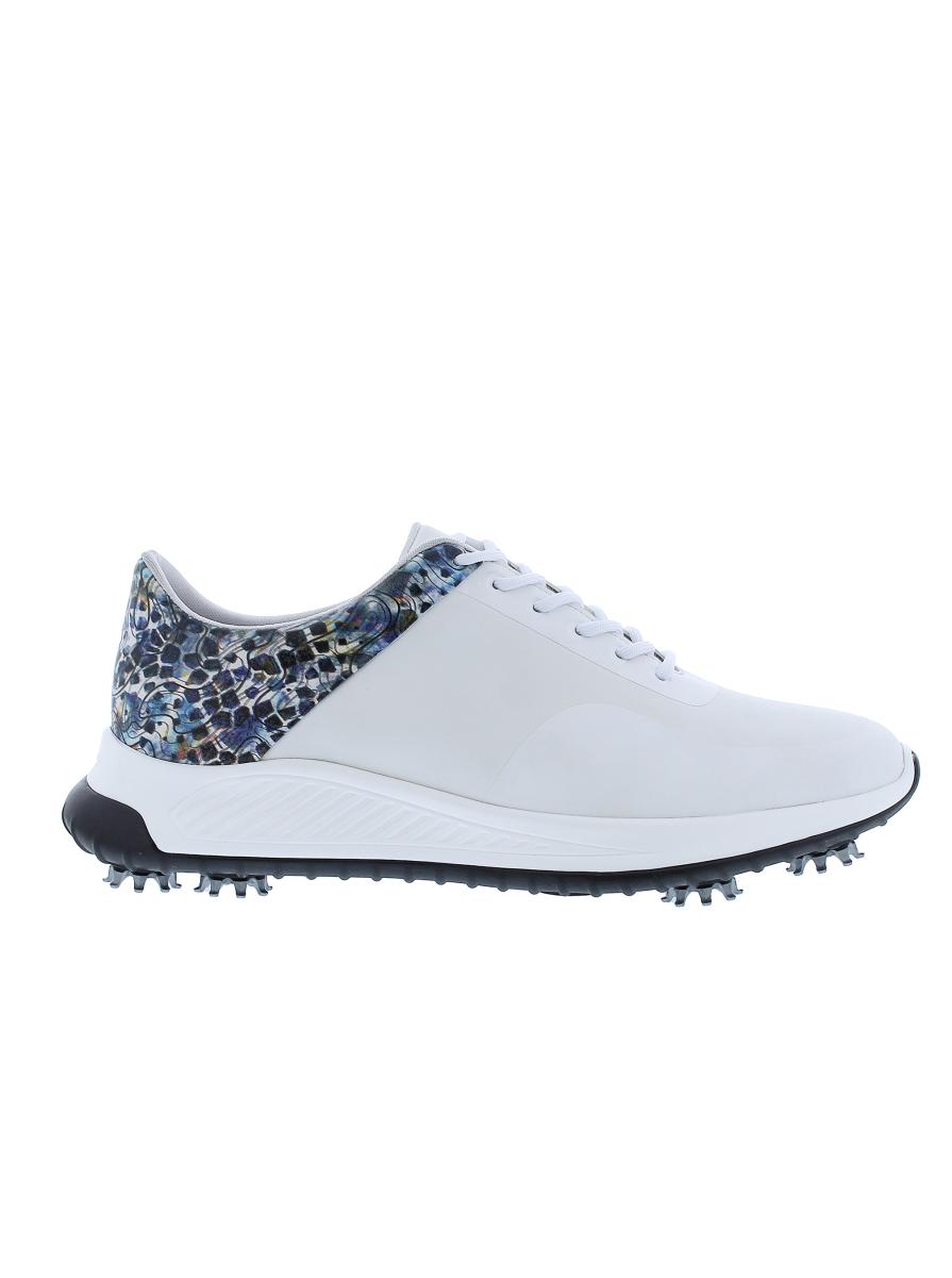 Men Flatonia Golf Shoe Flexible Robert Graham Shoes White - 2