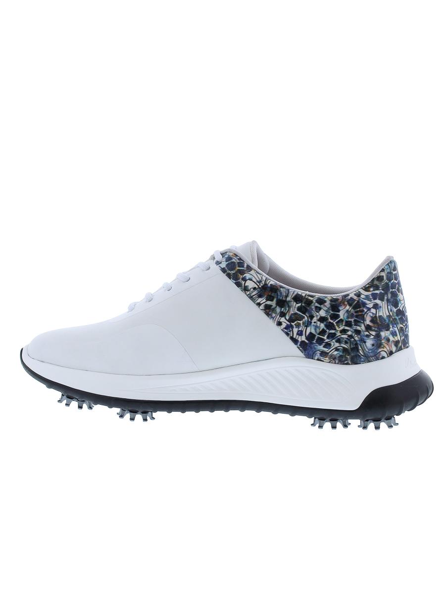 Men Flatonia Golf Shoe Flexible Robert Graham Shoes White - 3