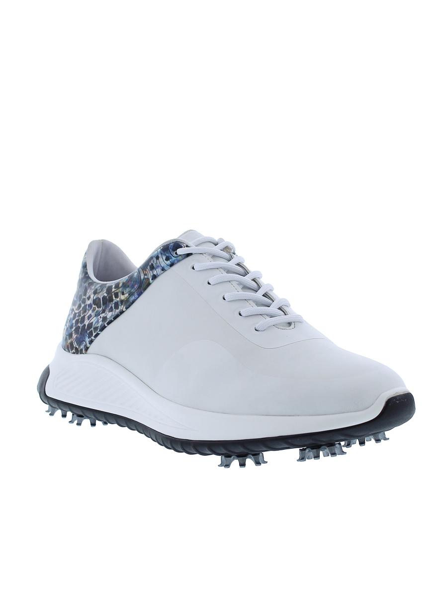 Men Flatonia Golf Shoe Flexible Robert Graham Shoes White - 4