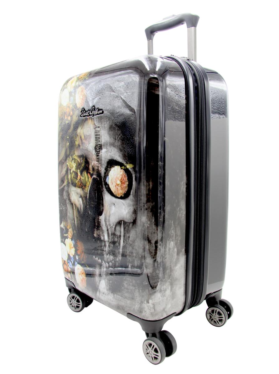 Black Sleek Robert Graham Men Stavros Suitcase Accessories - 1