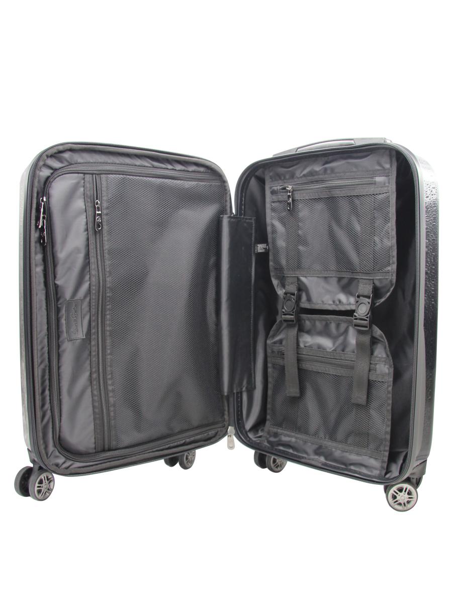 Black Sleek Robert Graham Men Stavros Suitcase Accessories - 3