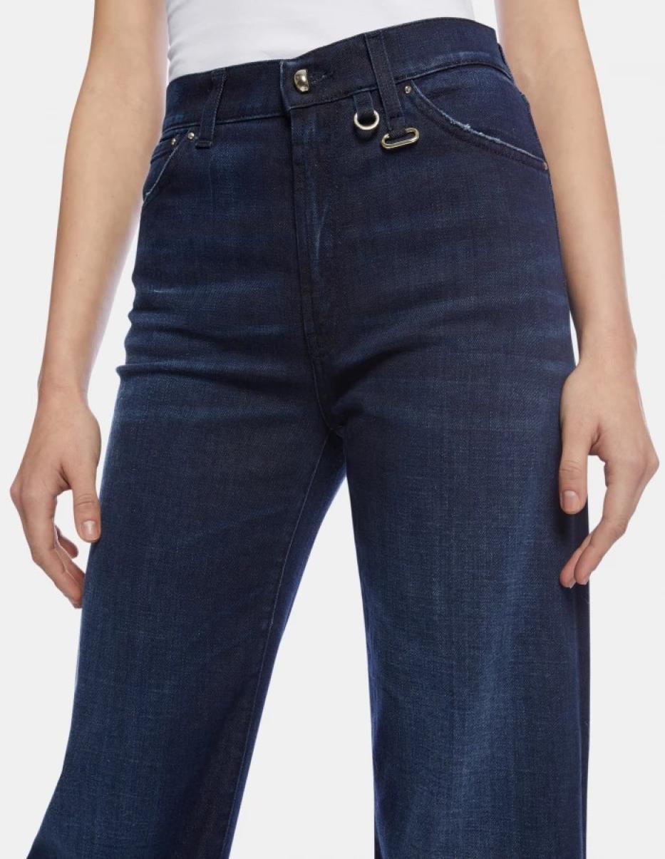 Amber Wide-Leg Stretch Denim Jeans Dondup Women Jeans - 1