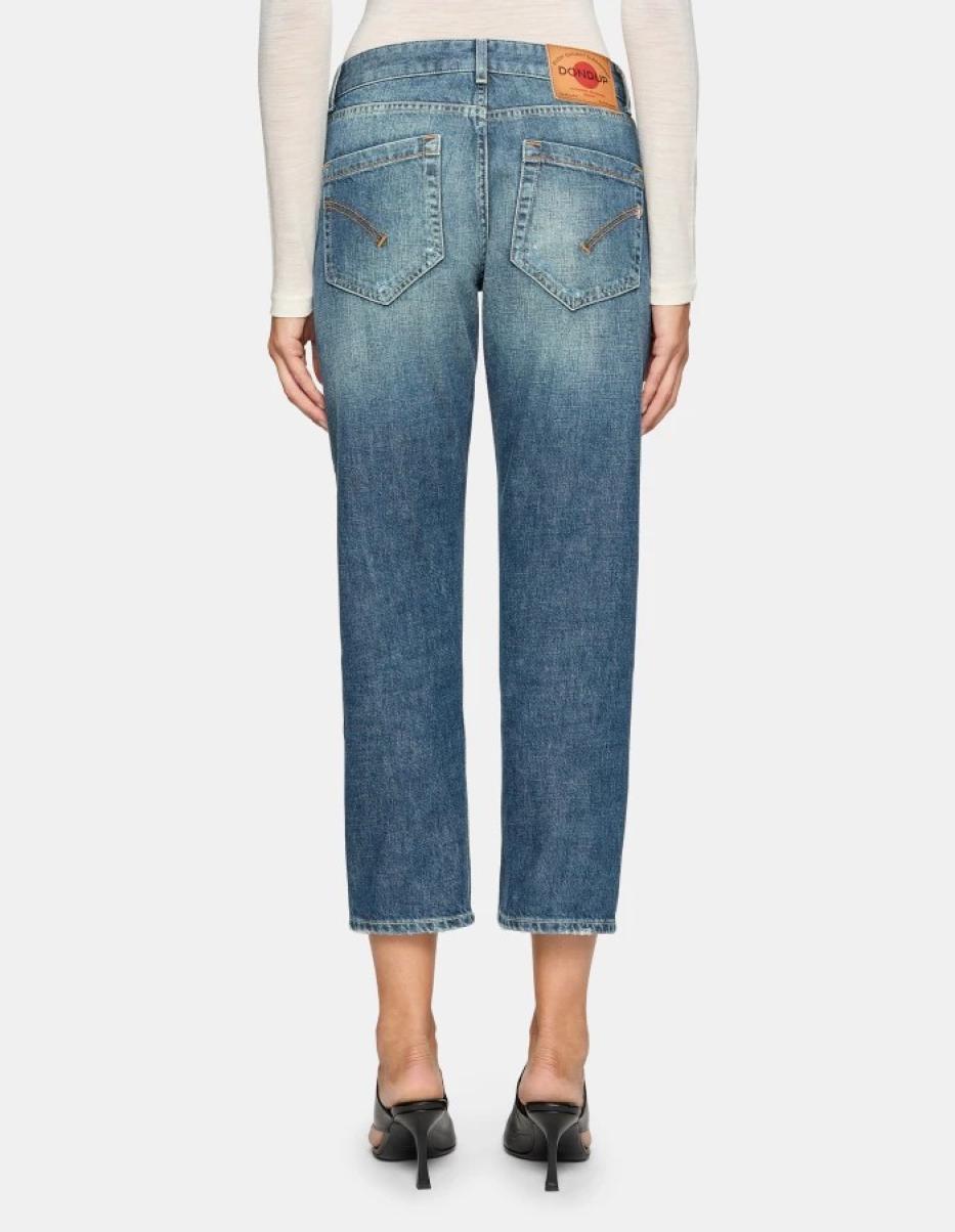 Dondup Women Jeans Koons Loose-Fit Rigid Selvedge Denim Jeans