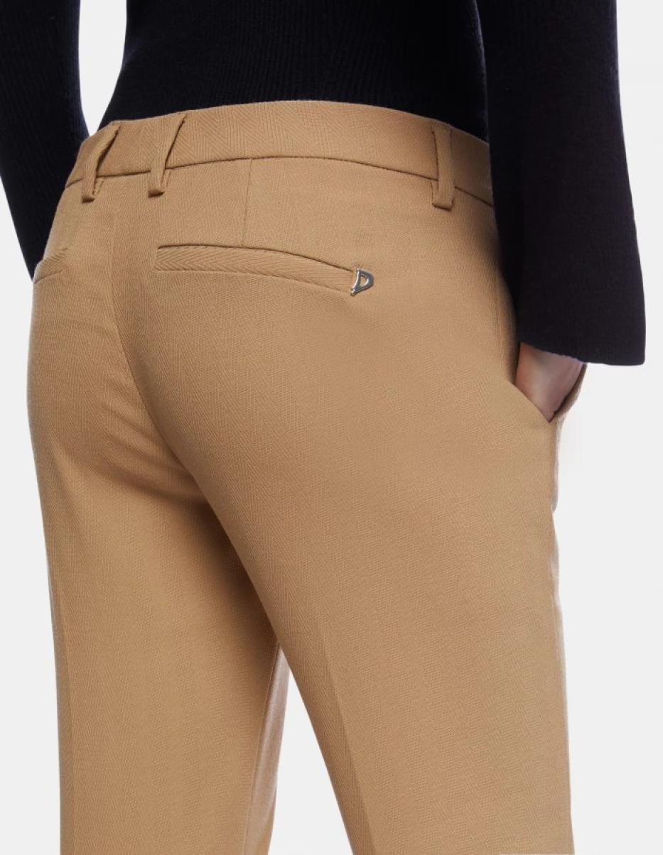 Women Dondup Kasya Regular-Fit Wool-Blend Trousers Pants - 1