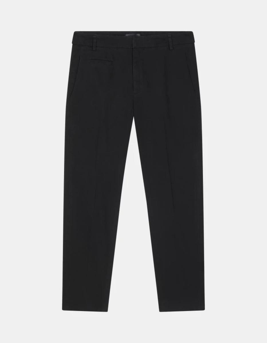 Dondup Women Ariel Carrot-Fit 27-Inch Cotton Trousers Blac Pants - 3