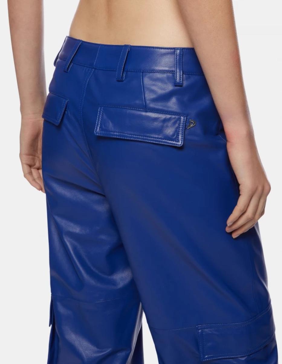 Pants Dondup Tori Loose-Fit Nappa Leather Trousers Women - 1
