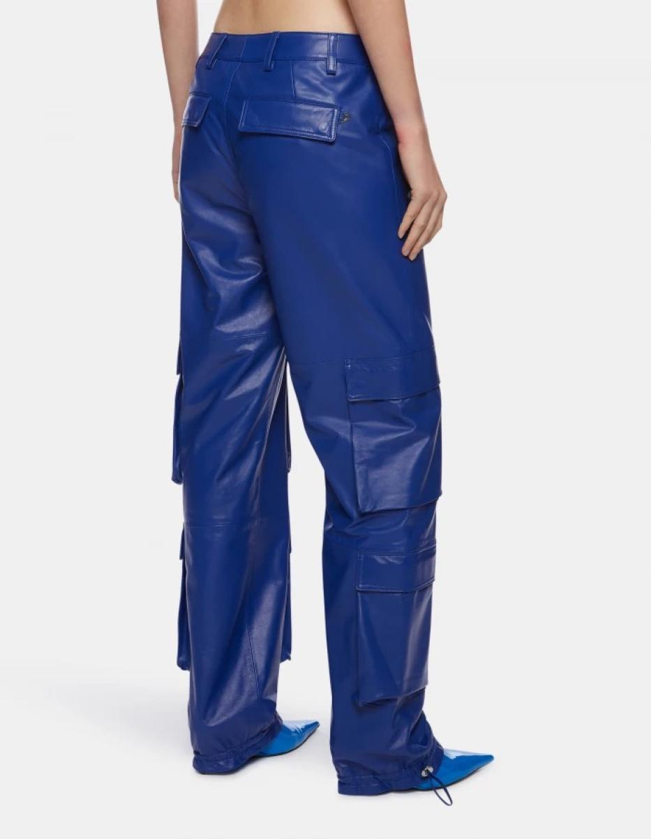 Pants Dondup Tori Loose-Fit Nappa Leather Trousers Women