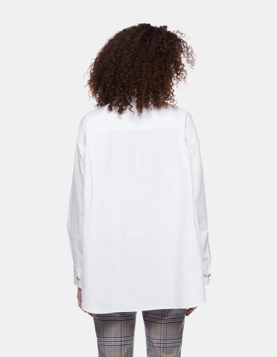 Oversized Poplin Shirt White Dondup Shirts & Top Women