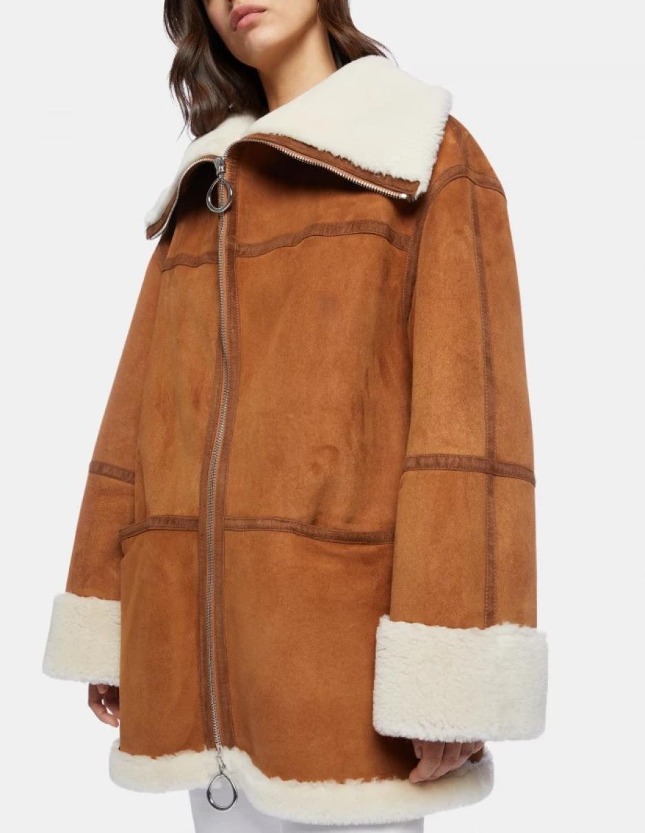 Dondup Coats & Jackets Women Oversized Shearling Coat - 1