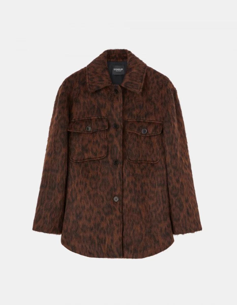 Coats & Jackets Dondup Single-Breasted Eco-Fur Overshirt Women - 2