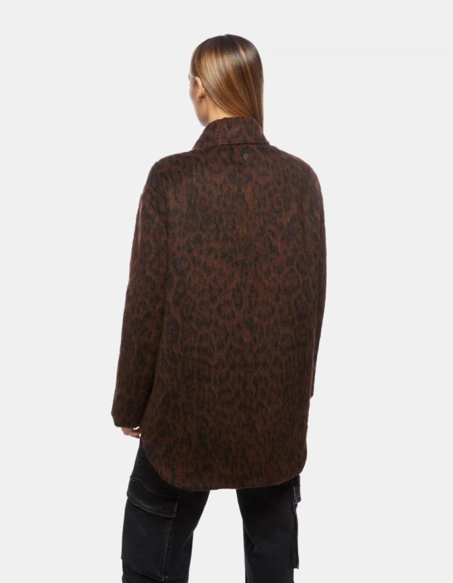 Coats & Jackets Dondup Single-Breasted Eco-Fur Overshirt Women