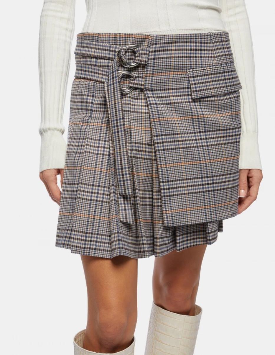 Short Skirt In Prince Of Wales Check Skirts & Shorts Dondup Women - 1