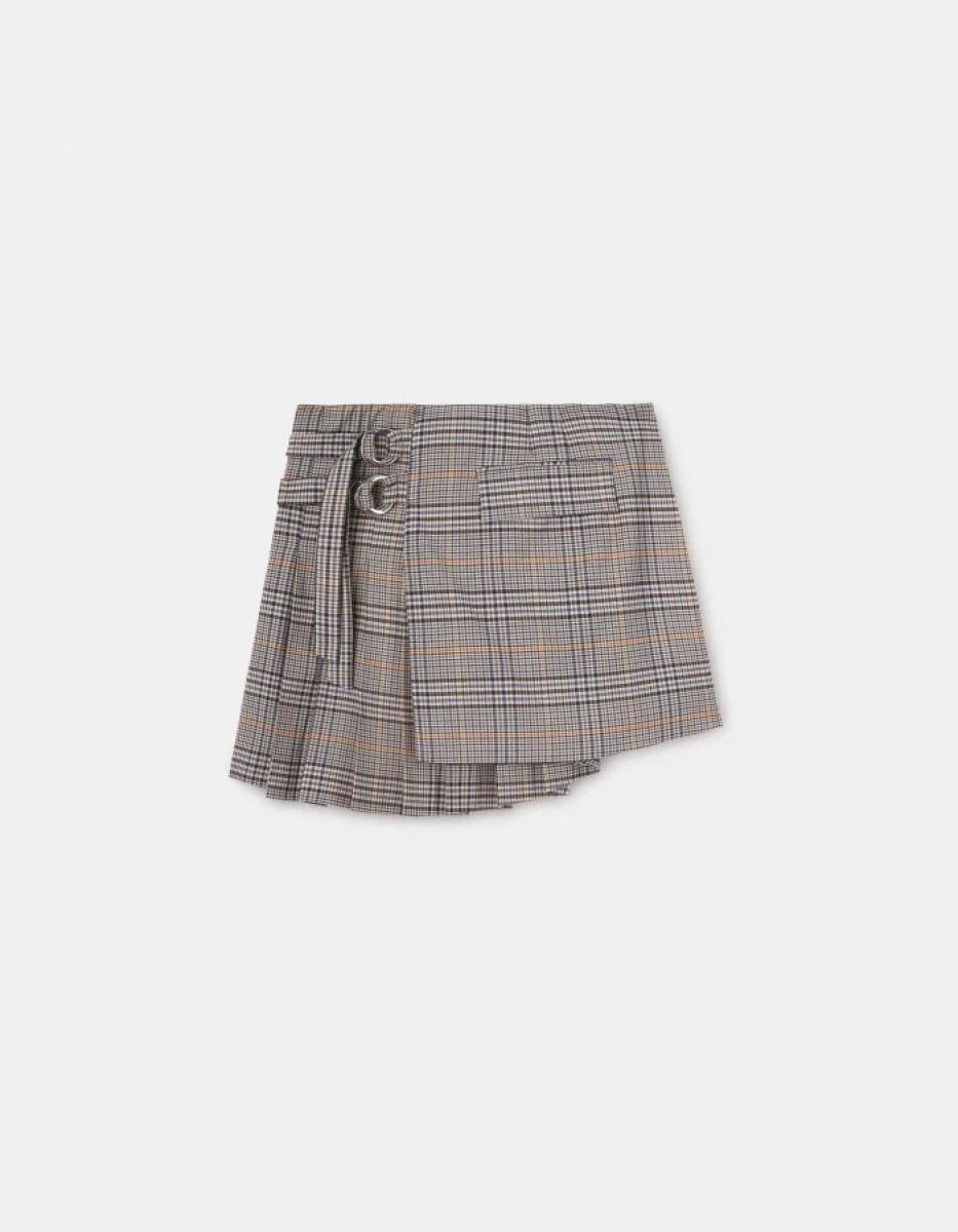 Short Skirt In Prince Of Wales Check Skirts & Shorts Dondup Women - 2