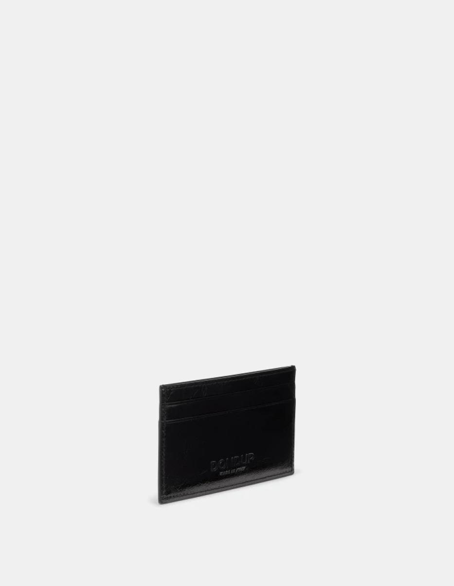 Dondup Glossy Leather Card Holder Accessories Blac Women - 1