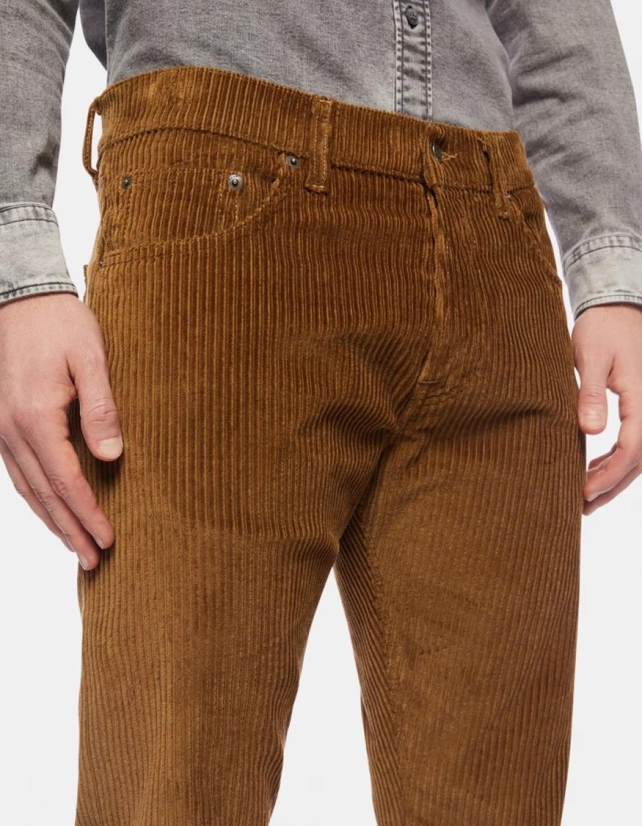 Jeans Dondup Men Icon Regular-Fit 34-Inch Velvet Trousers - 1
