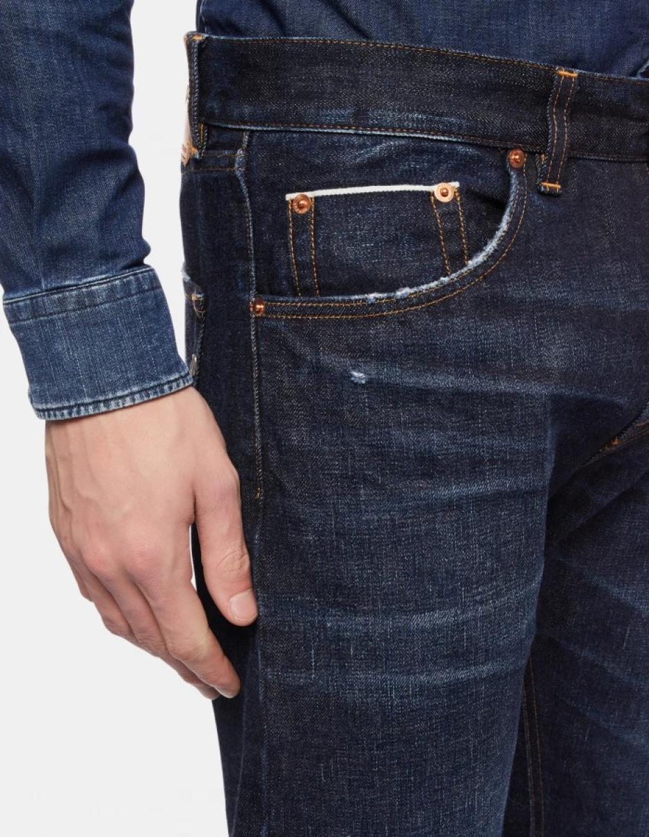 Dondup Icon Regular-Fit Jeans In Selvedge Rigid Denim Jeans Men - 1