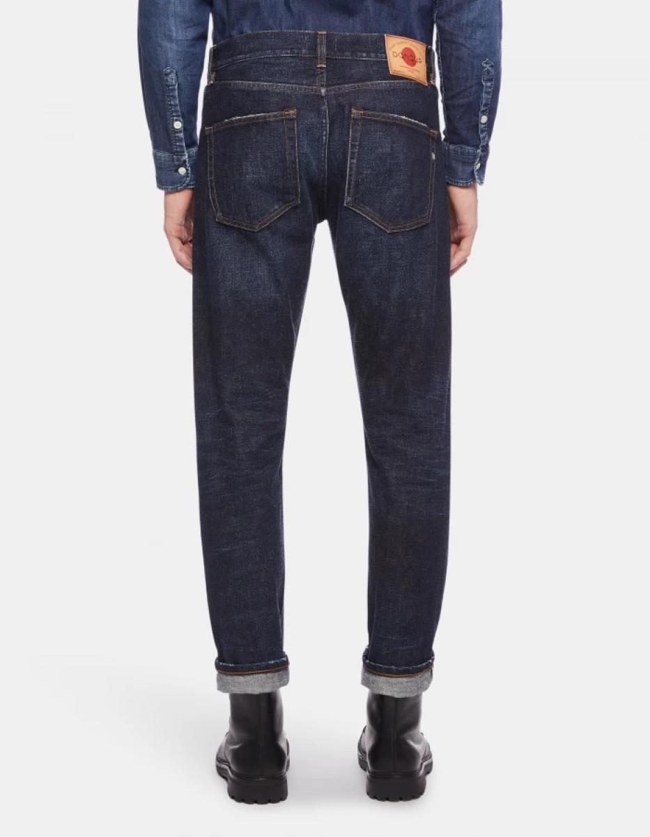Dondup Icon Regular-Fit Jeans In Selvedge Rigid Denim Jeans Men