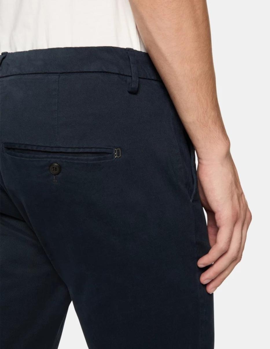 Gaubert Slim-Fit Cotton Trousers Dondup Pants Blac Men - 1