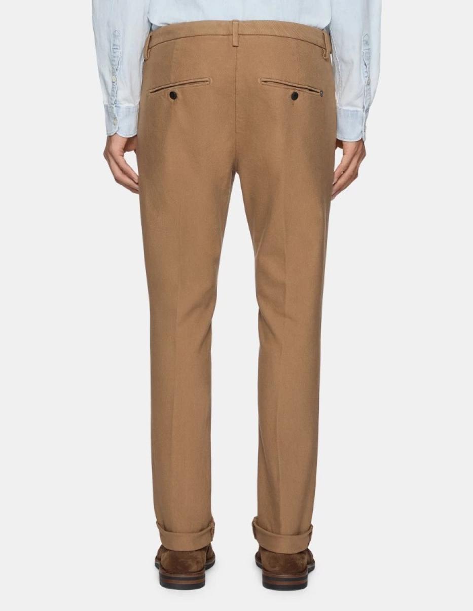 Men Dondup Pants Gaubert Slim-Fit Cotton Trousers