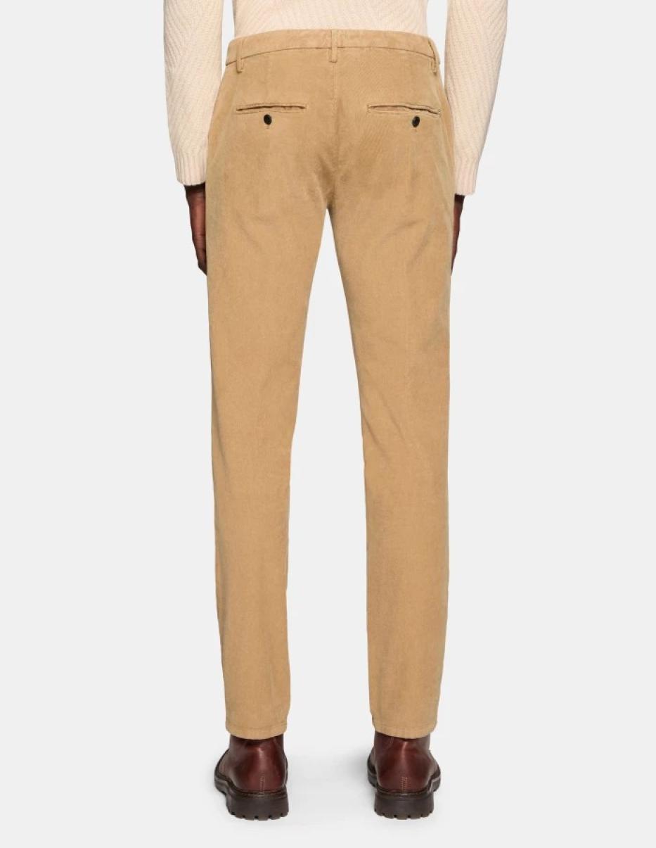 Spiritissimo Regular-Fit Velvet Trousers Dondup Blac Men Pants - 1