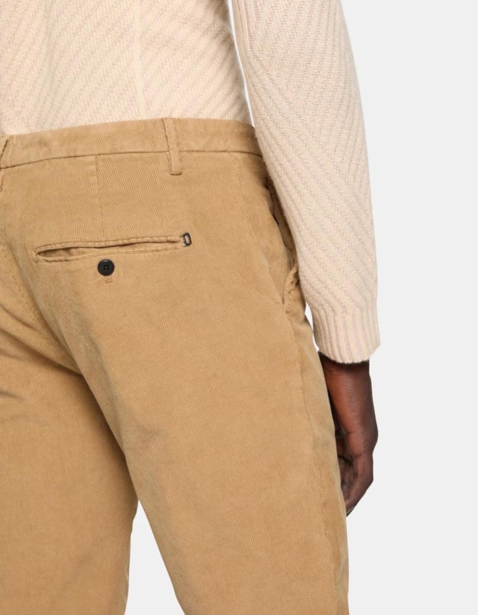 Spiritissimo Regular-Fit Velvet Trousers Dondup Blac Men Pants - 2