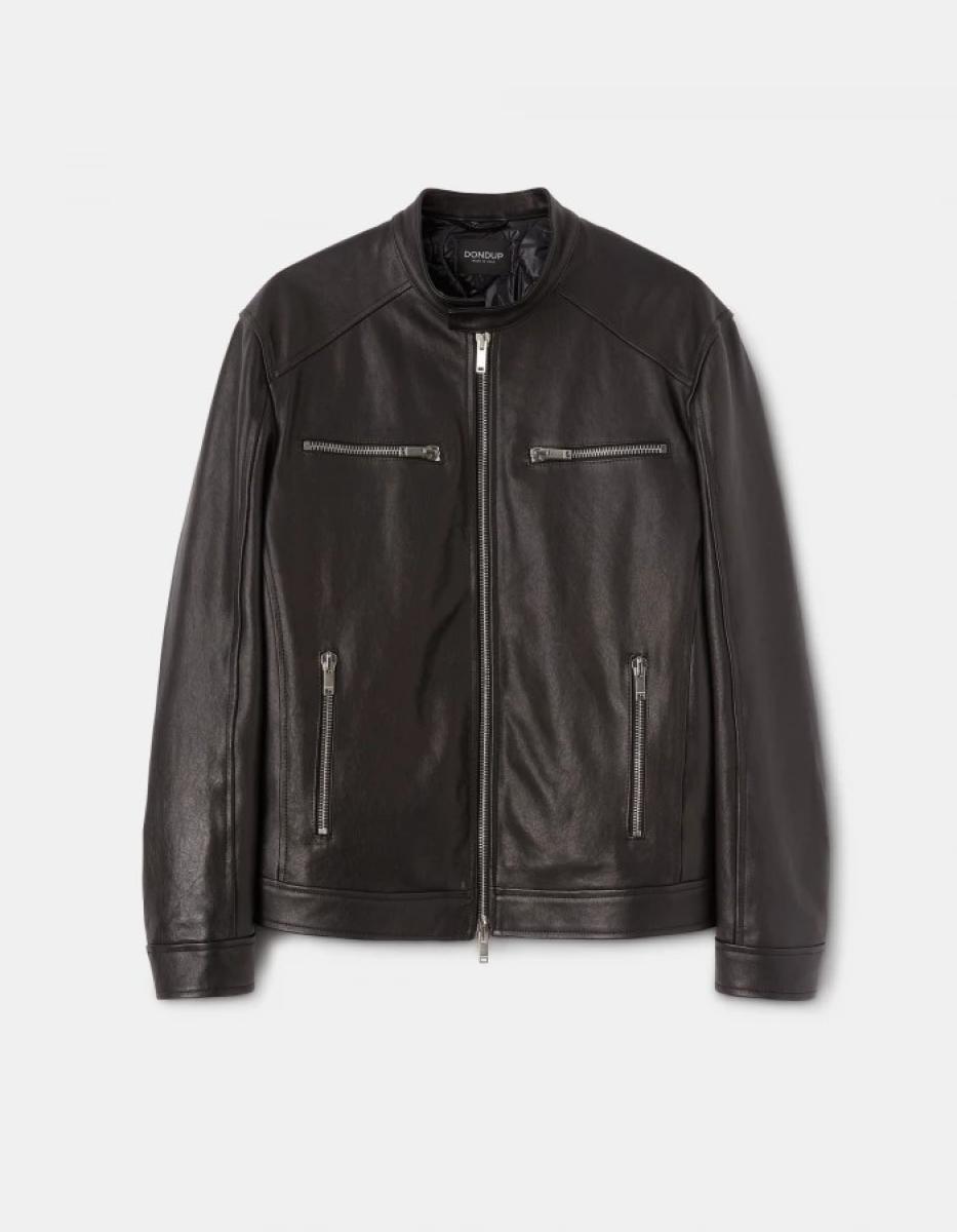 Coats And Jackets Slim-Fit Nappa Leather Biker Jacket Dondup Men - 3