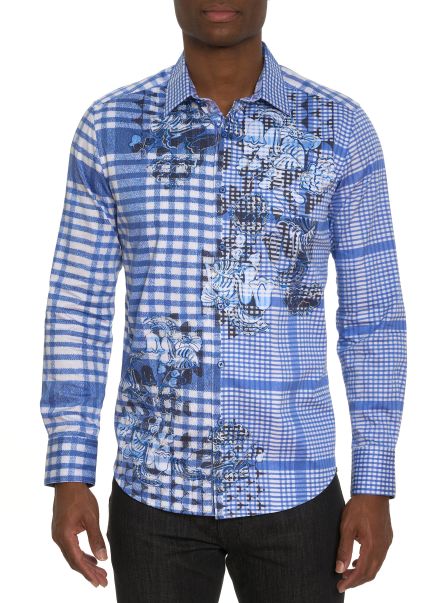 Craft Project Long Sleeve Button Down Shirt Men Robert Graham Button Down Shirts Unbelievable Discount Multi