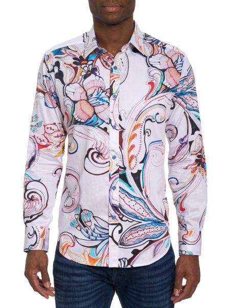Mylin Long Sleeve Button Down Shirt High-Quality Men Button Down Shirts Multi Robert Graham