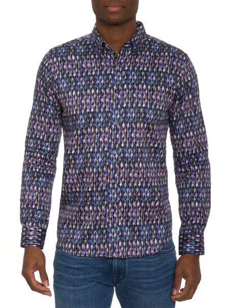 Robert Graham Multi Sustainable Button Down Shirts Andolini Long Sleeve Button Down Shirt Men