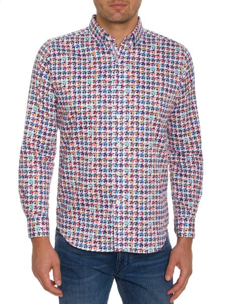 Buy Button Down Shirts Robert Graham Nathan Long Sleeve Button Down Shirt Multi Men