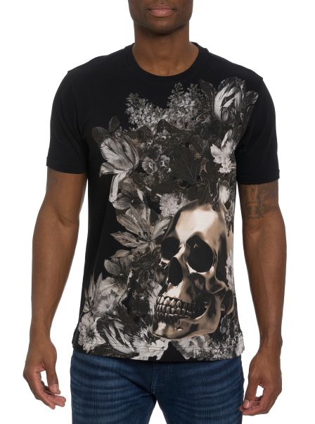 Robert Graham Polos & T-Shirts Black 24K Skull T-Shirt Exclusive Men