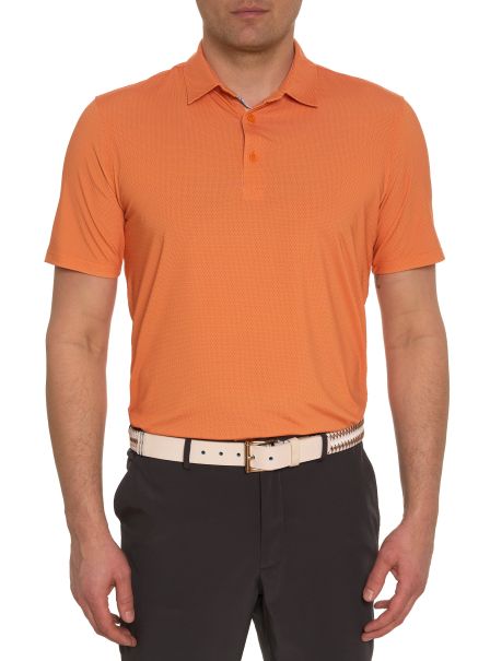 Orange Hyde Performance Polo Polos & T-Shirts Classic Men Robert Graham