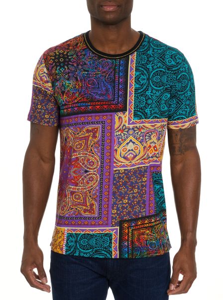 Men Robert Graham Multi Trusted Polos & T-Shirts Limited Edition Headpieced T-Shirt