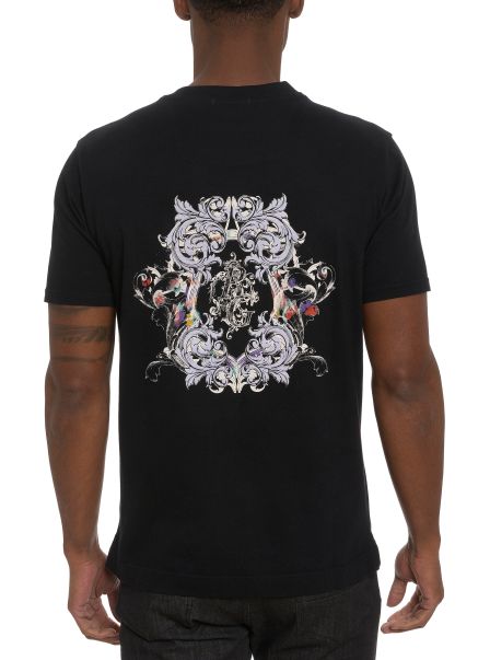 Creative Black Men Rg Splash Graphic Tshirt Polos & T-Shirts Robert Graham