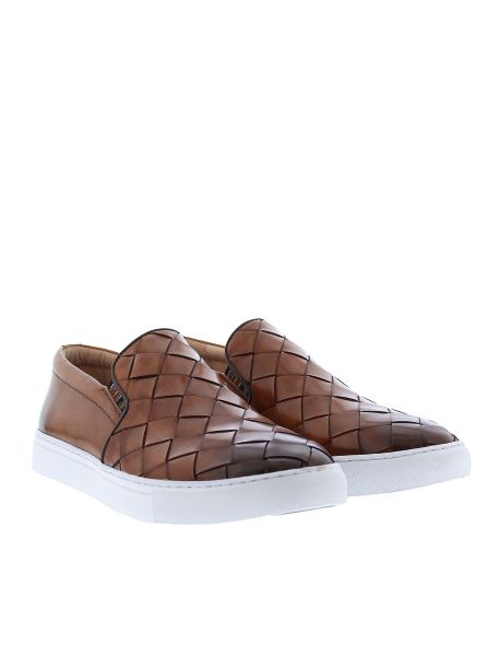 Cognac Men Shoes Robert Graham Erosion Slip On Sneaker Versatile