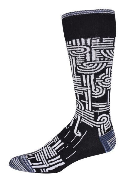 Gravino Mens Knit Socks Black Socks Robert Graham Men Distinct