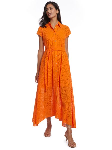Women Sleek Burnt Orange Dresses Vivienne Dress Robert Graham