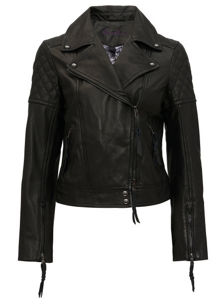 Jackets Black Artisan Robert Graham Monroe Leather Jacket Women