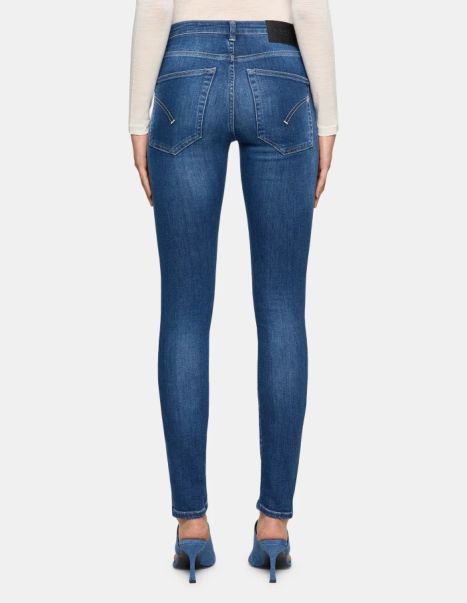 Dondup Women Iris Super Skinny 31-Inch Jeans In Stretch Denim Jeans