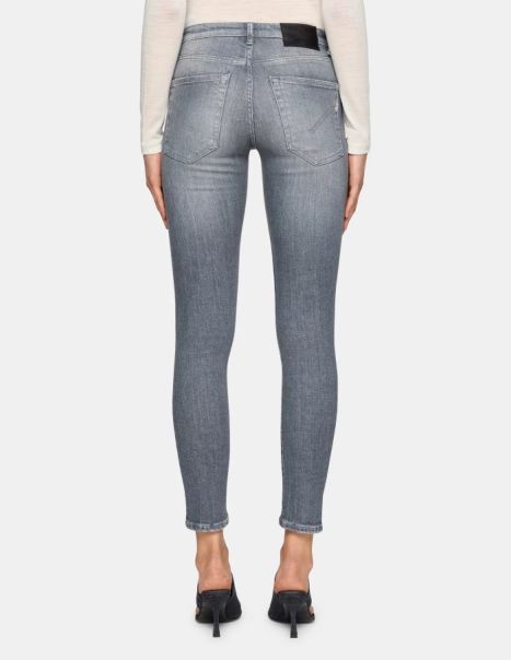 Iris Super Skinny Jeans In Stretch Denim Women Dondup Jeans