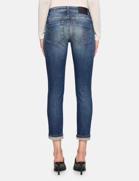 Women Dondup Monroe Skinny Jeans In Stretch Denim Jeans