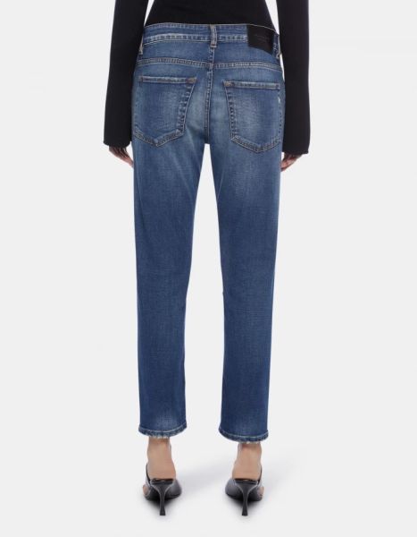Mila Carrot-Fit Stretch Denim Jeans Dondup Women Jeans