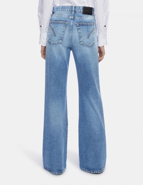Jeans Amber Wide-Leg Rigid Denim Jeans Dondup Women