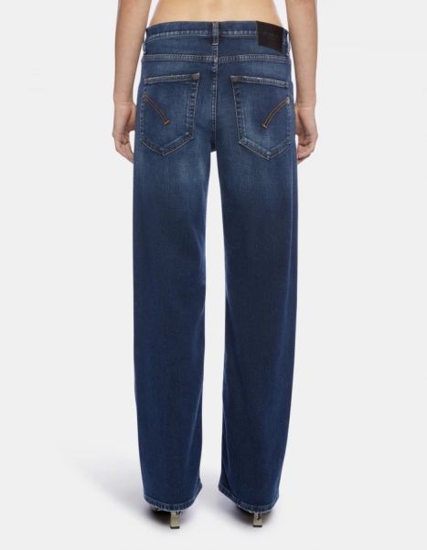 Dondup Jacklyn Wide-Leg Stretch Denim Jeans Jeans Women