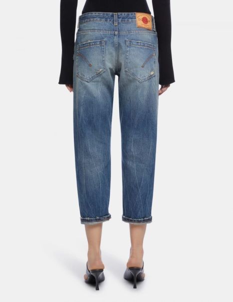 Dondup Jeans Koons Loose-Fit Rigid Selvedge Denim Jeans Women