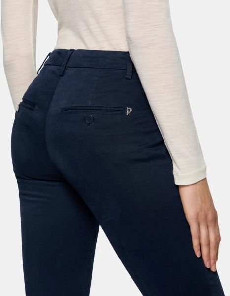 Pants Perfect Slim-Fit Cotton Trousers Dondup Women Blac